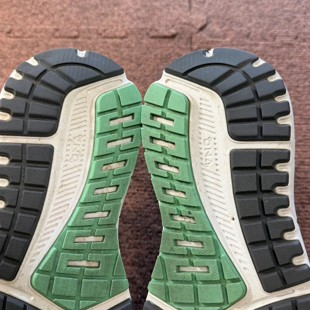 B+ Brooks Ariel 20 Womens 6.5 Grey‎ Green Stability Running Shoes 1203151B076